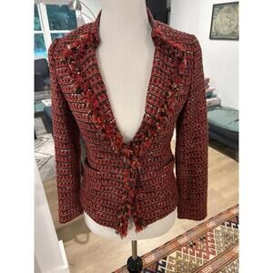 Crocodile Ladies Couture-inspired Tweed Jacket Size 00